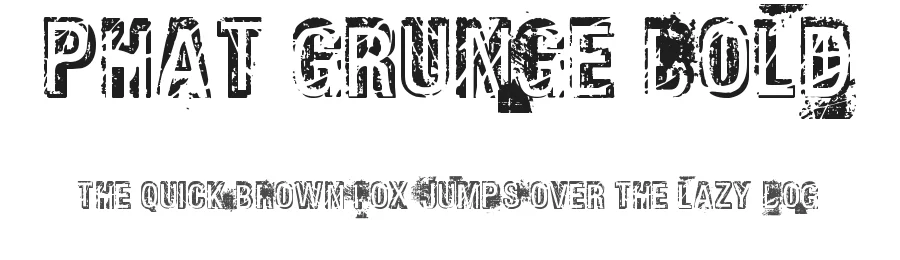 Phat Grunge Bold by Bolt Cutter Design-Industrial Strength — Decorative Font