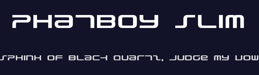 PhatBoy Slim by TracerTong Fontworks — Display Font — thumbnail 2