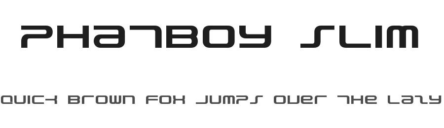 PhatBoy Slim by TracerTong Fontworks — Display Font