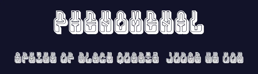 Phenomenal by Vladimir Nikolic — Decorative Font — thumbnail 2