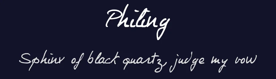 Philing by philing.net — Script Handwritten Font — thumbnail 2