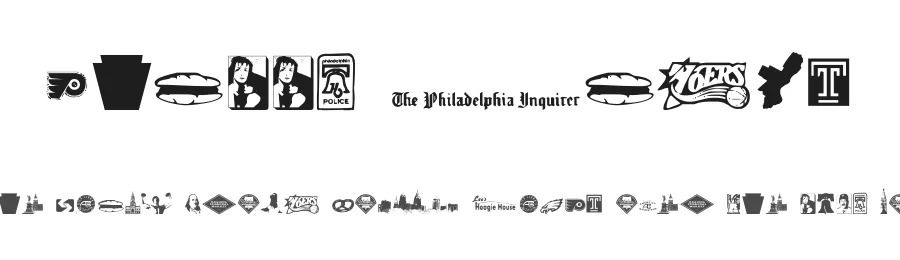 Philly Dings by Iconian Fonts β Dingbats Font