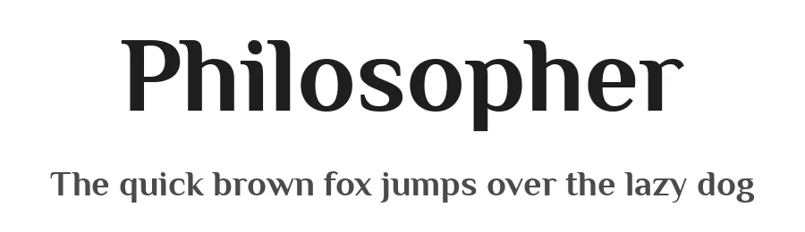 Philosopher by Jovanny Lemonad — Sans Serif Font