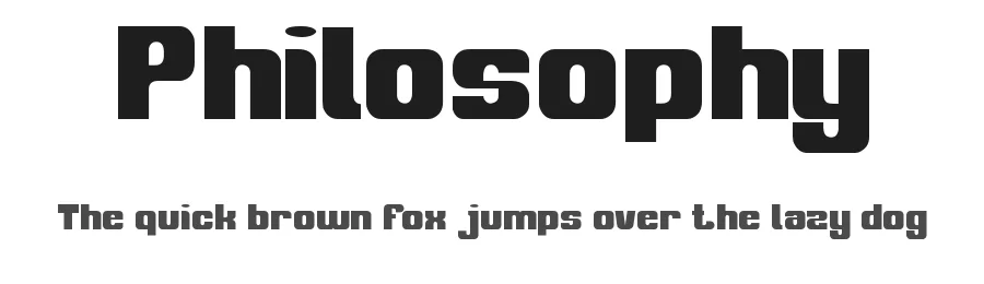 Philosophy by weknow — Sans Serif Font