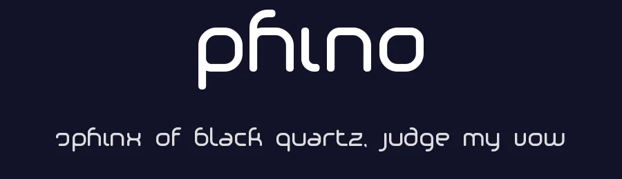 Phino by Glitch — Display Font — thumbnail 2