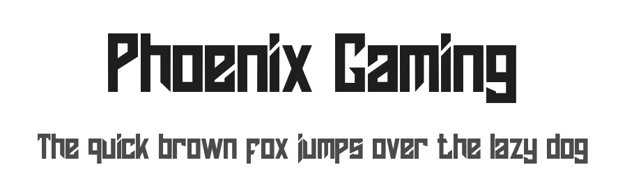 Phoenix Gaming by StringLabs Creative Studio — Display Font