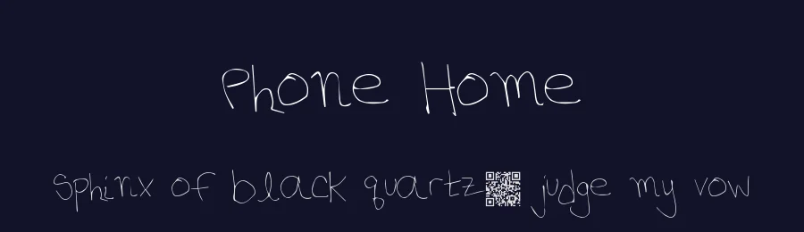 Phone Home by Xerographer Fonts — Script Handwritten Font — thumbnail 2