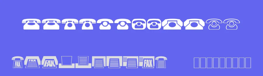 Phones by Signart — Dingbats Font — thumbnail 3