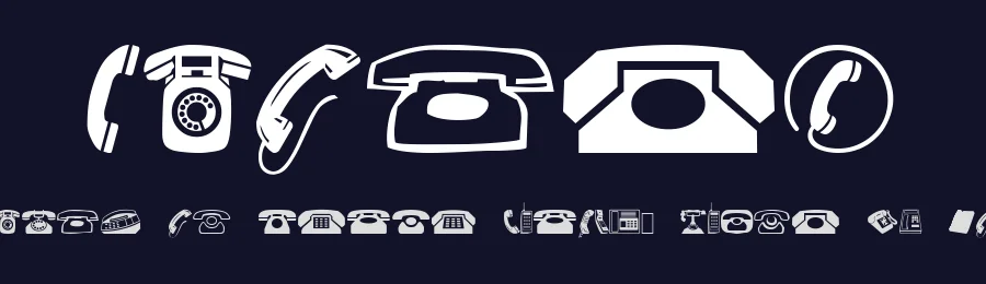 Phones by Signart — Dingbats Font — thumbnail 2