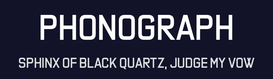 Phonograph by Chequered Ink — Sans Serif Font — thumbnail 2