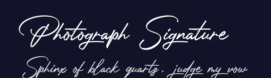 Photograph Signature by Typeline Studio — Script Handwritten Font — thumbnail 2