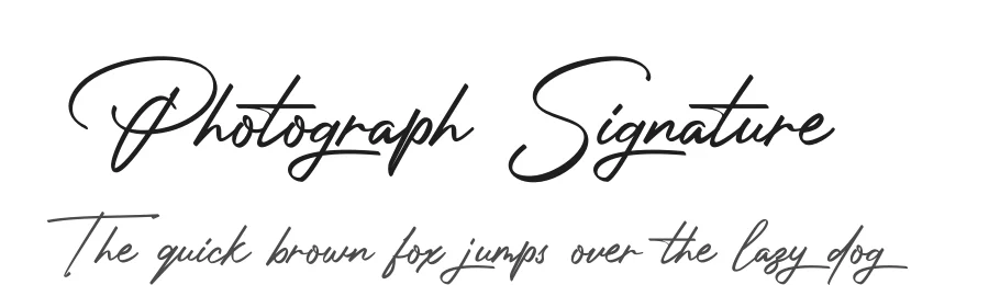 Photograph Signature