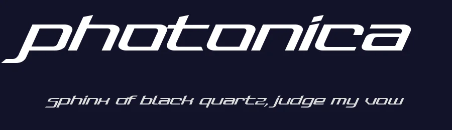 Photonica by Sean Liew Kheng Huat — Display Font — thumbnail 2