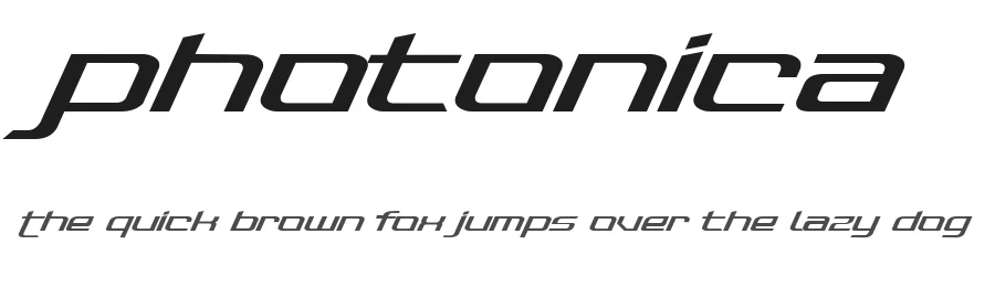 Photonica by Sean Liew Kheng Huat — Display Font