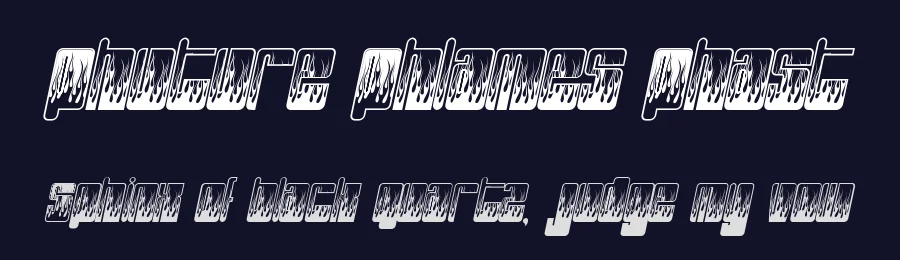 Phuture Phlames Phast by Jeff Bensch — Decorative Font — thumbnail 2
