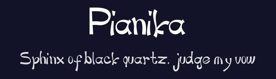 Pianika by Indriyanti — Decorative Font — thumbnail 2