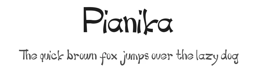Pianika by Indriyanti — Decorative Font