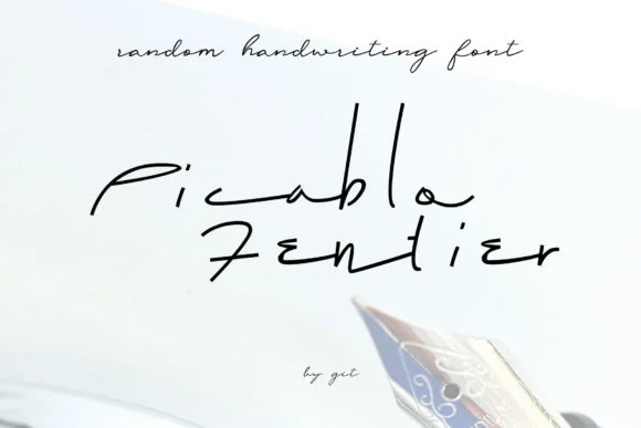 Picablo Fentier Font by ogit — Script Handwritten Font