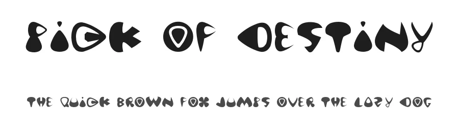 Pick of Destiny by Thoai-Hong Thu — Decorative Font