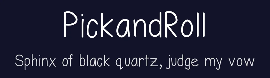 PickandRoll by kten fonts — Script Handwritten Font — thumbnail 2