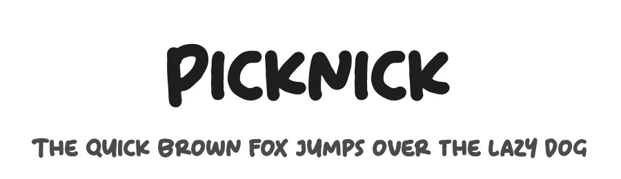Picknick by Kong Font — Decorative Font
