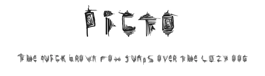Picto by Claudia Urbina — Decorative Font