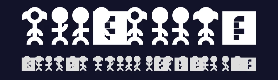 Picto Peeps by crispycraker — Dingbats Font — thumbnail 2