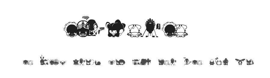 Pictoserie 4 by Maelle.K | Thomas Boucherie — Dingbats Font