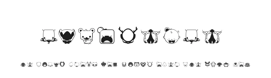 Pictoserie 6 by Maelle.K | Thomas Boucherie β Dingbats Font