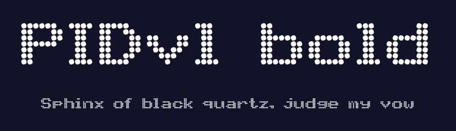 PIDvl bold by Milo Kunst — Display Font — thumbnail 2