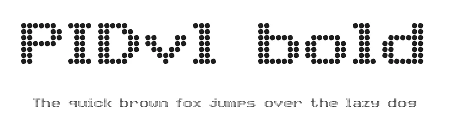 PIDvl bold by Milo Kunst — Display Font