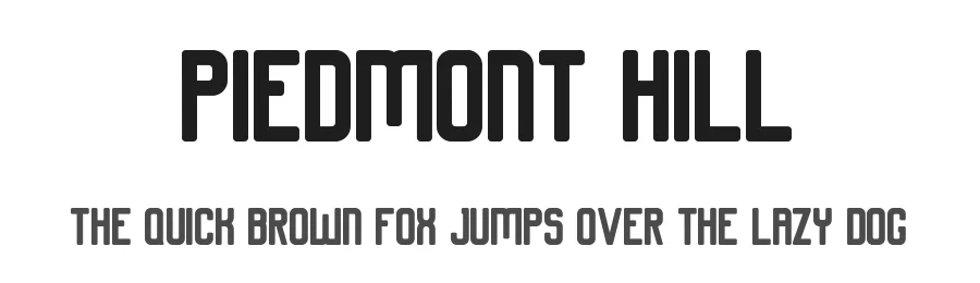 Piedmont Hill by Rivo Dwi Adriansyah β Sans Serif Font