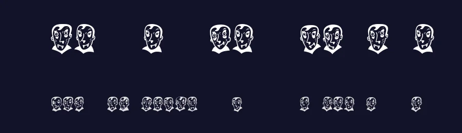 Pierre the Vampire by Vladimir Nikolic — Dingbats Font — thumbnail 2