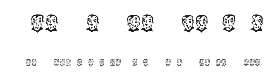Pierre the Vampire by Vladimir Nikolic — Dingbats Font
