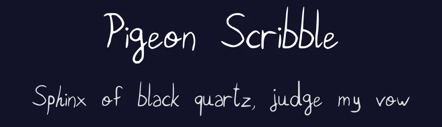 Pigeon Scribble by Loïc Jeannin — Script Handwritten Font — thumbnail 2