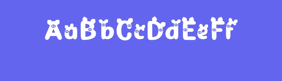 Piggy by Toko Laris Djaja — Decorative Font — thumbnail 3