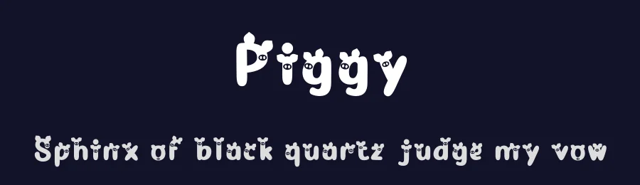 Piggy by Toko Laris Djaja — Decorative Font — thumbnail 2