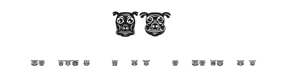 Pigs by Vladimir Nikolic — Dingbats Font