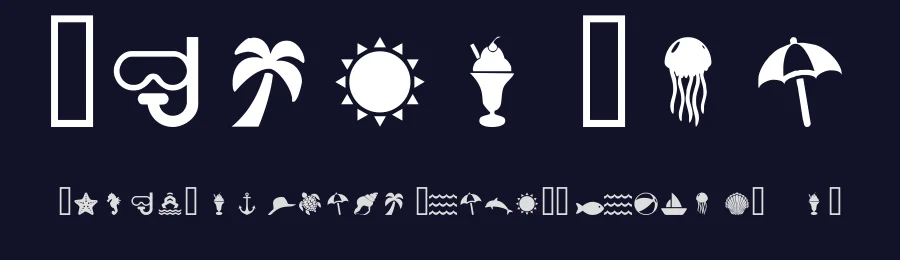 Pikto Tea by MissGrotesque — Dingbats Font — thumbnail 2