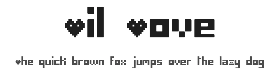 Pil Love by Pil — Display Font