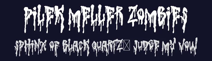 Pilek Meller Zombies by Lettersiro Studio — Decorative Font — thumbnail 2