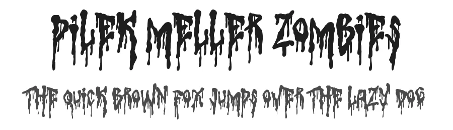 Pilek Meller Zombies by Lettersiro Studio — Decorative Font
