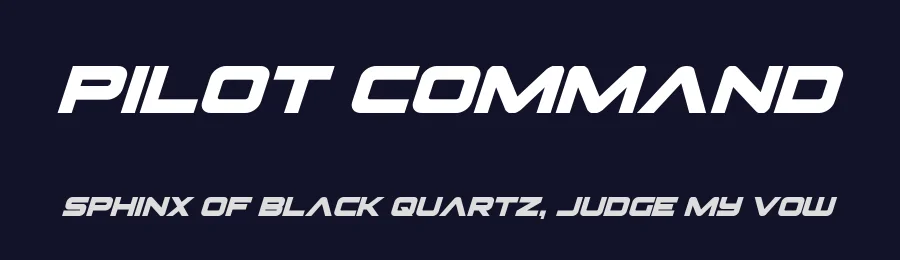Pilot Command by Iconian Fonts — Display Font — thumbnail 2