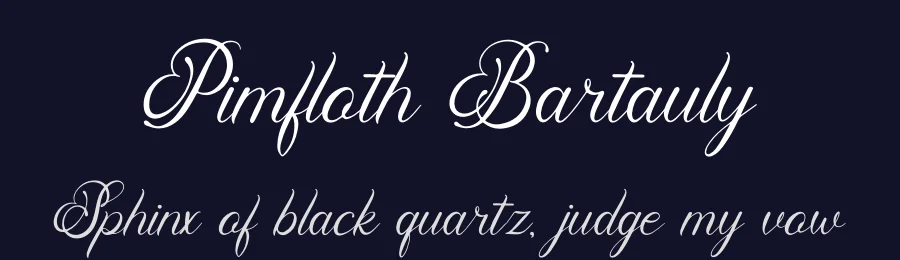 Pimfloth Bartauly by Denustudios — Script Handwritten Font — thumbnail 2
