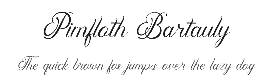 Pimfloth Bartauly by Denustudios — Script Handwritten Font