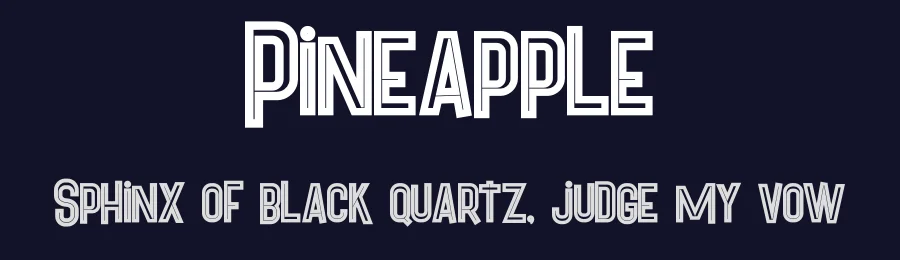 Pineapple by Peter Olexa — Decorative Font — thumbnail 2