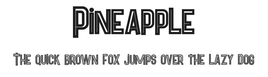 Pineapple by Peter Olexa — Decorative Font