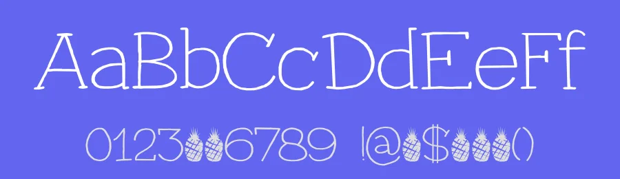 Pineapple Daydream by Hanoded — Decorative Font — thumbnail 3