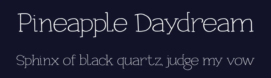 Pineapple Daydream by Hanoded — Decorative Font — thumbnail 2