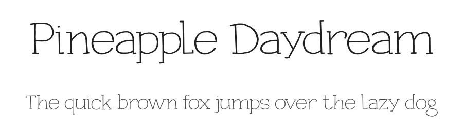 Pineapple Daydream by Hanoded — Decorative Font